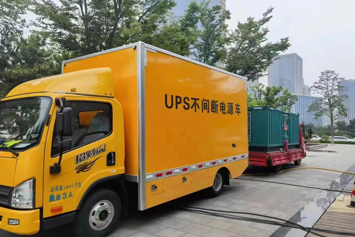 珠晖发电机租赁施工现场